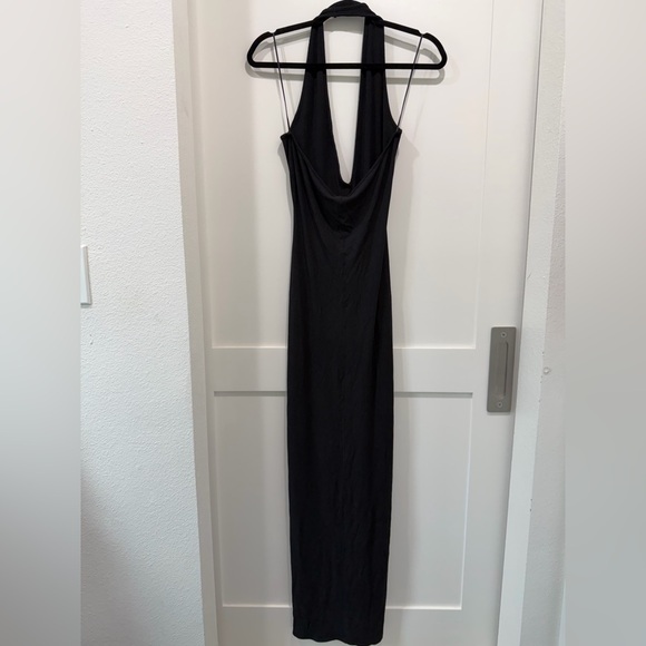 black cotton jersey maxi dress Jersey Tank Maxi Dress with Pockets for Tall Women in Black XL / Extra Tall / Black